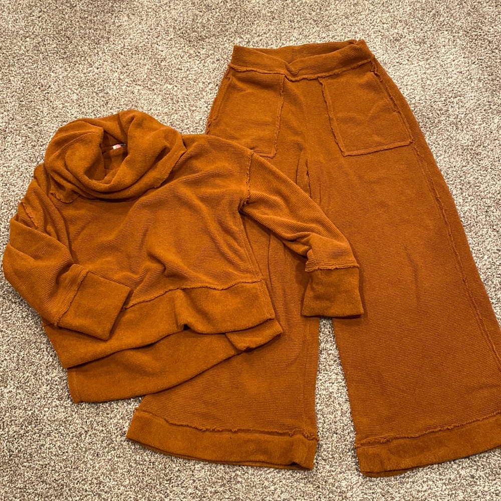 Free People Beach Wide Legged Set - Size Small